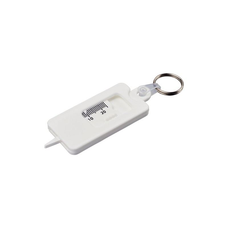 Portachiavi con controllo battistrada pneumatico in materiale