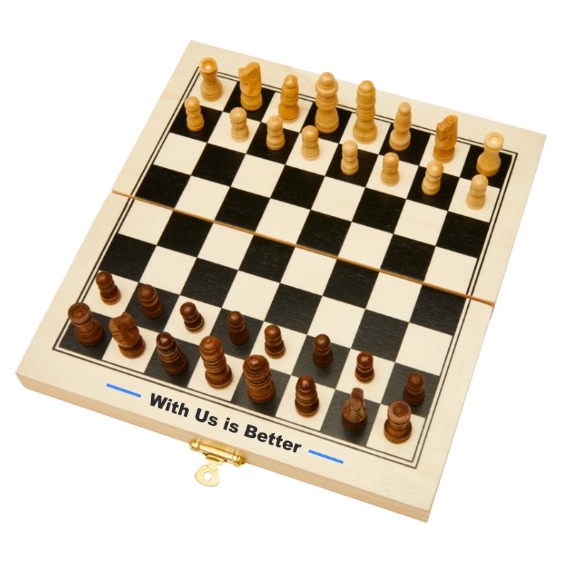 Set di scacchi in legno King su Carrellopromozionale.it