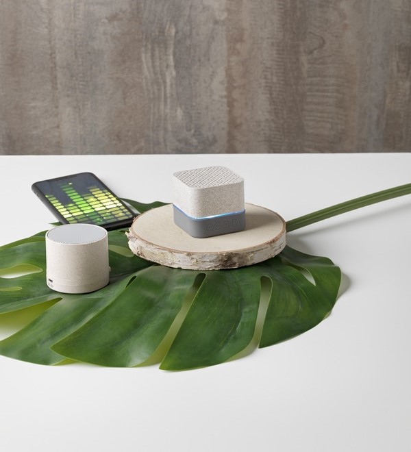 Gadget tecnologici: Altoparlante Bluetooth® Kikai realizzato con paglia di grano