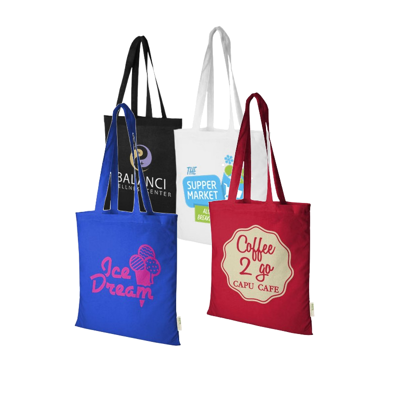Tote bag in cotone biologico GOTS 100 g/m2 Orissa - 7L su Carrellopromozionale.it