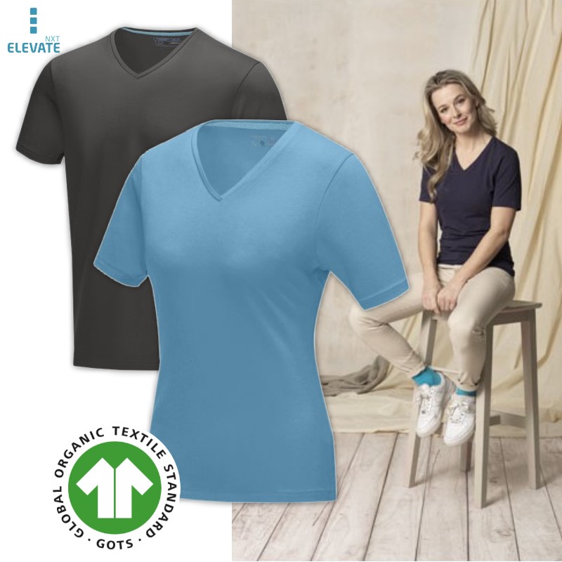 T-shirt Kawartha in tessuto organico GOTS a manica corta da donna, Elevate NXT su Carrellopromozionale.it
